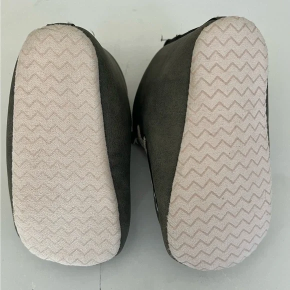 Kids Casual Moccasin Boots in Olive Green - Unbranded - Picture 4 of 5